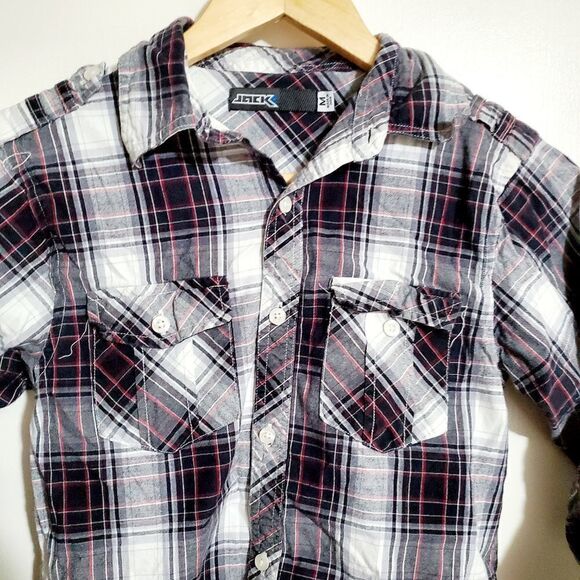 Jack Black/Gray Plaid Button Down Shirt Size M - Picture 6 of 8